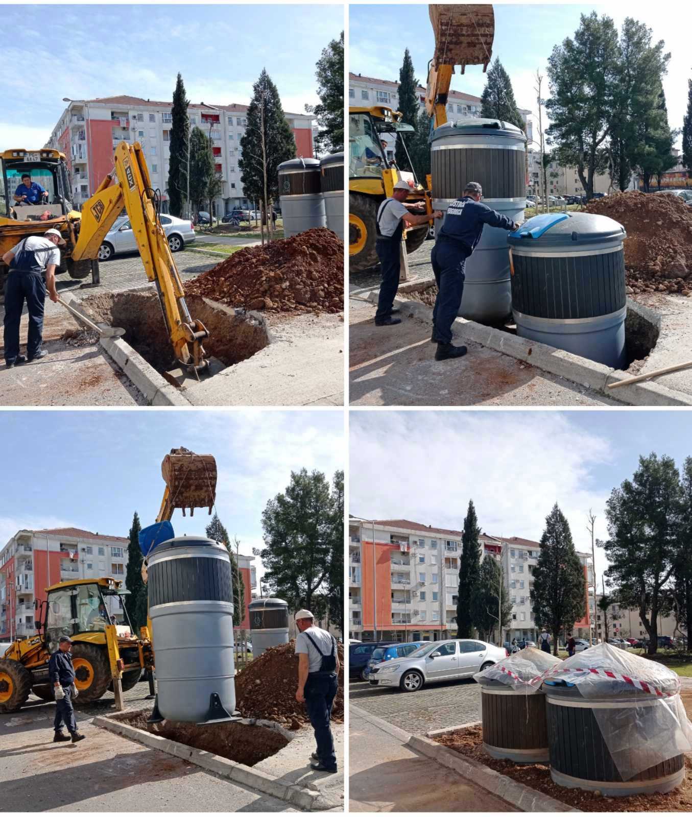 Postavljeni Novi Podzemni Kontejneri Na Starom Aerodromu I U Bloku Ix