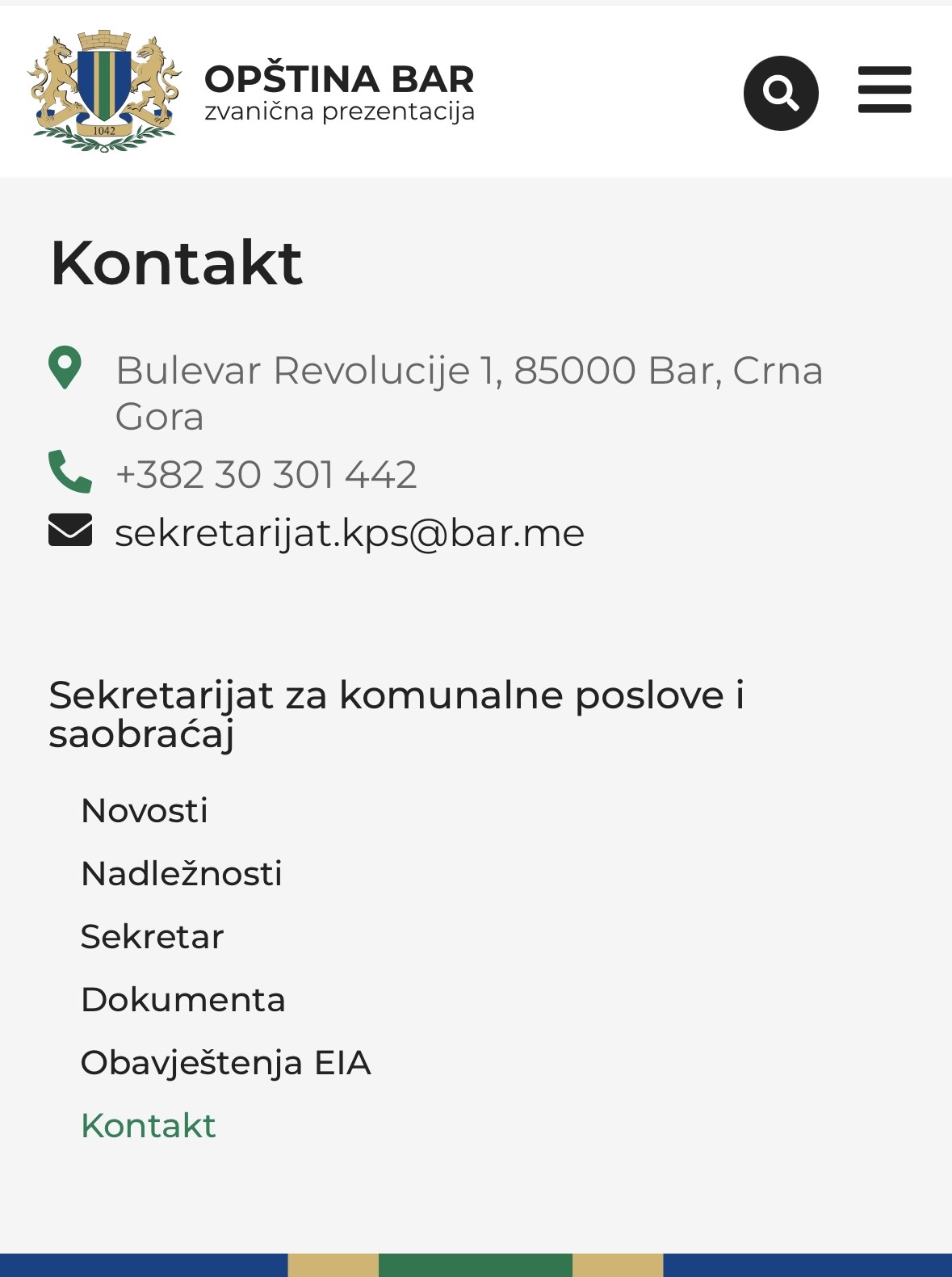 Fotografija koju je Opština Bar dostavila  